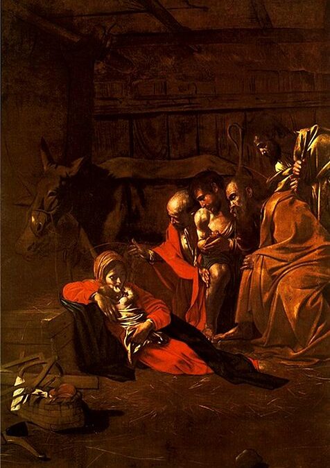 I miei auguri con “Adorazione dei pastori” di Caravaggio